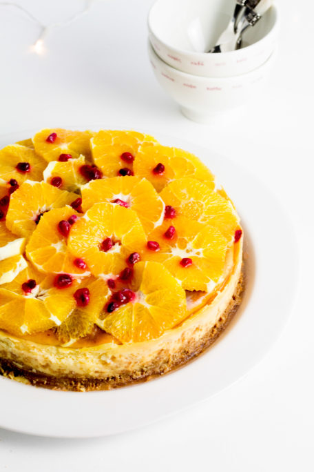 Orangen-Cheesecake gegen den Winterblues