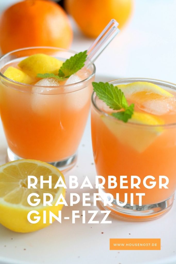 Rhabarber-Grapefruit-Gin Fizz